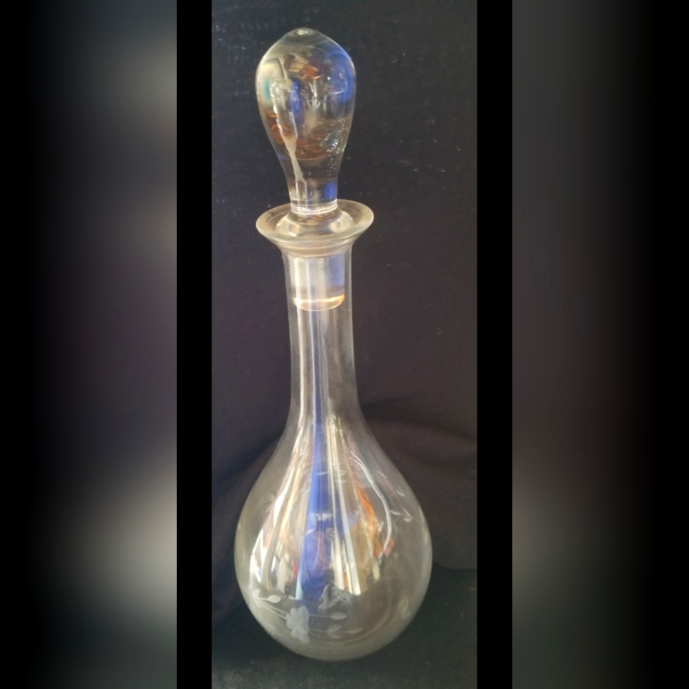 Princess House Crystal Decanter with Stopper